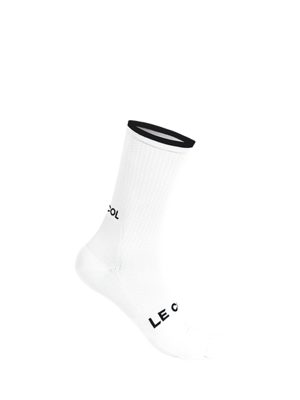 Le Col Cycling Socks, White/Black, White/Black