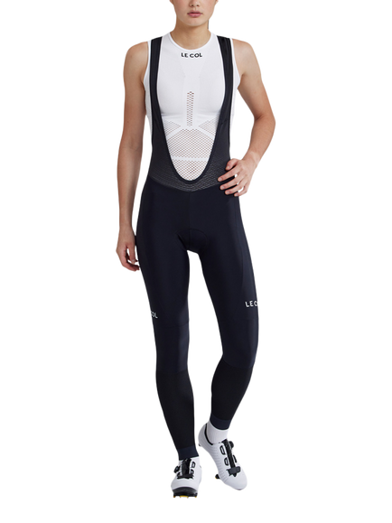 Le Col Women's Pro Bib Cycling Tights, Black, Black