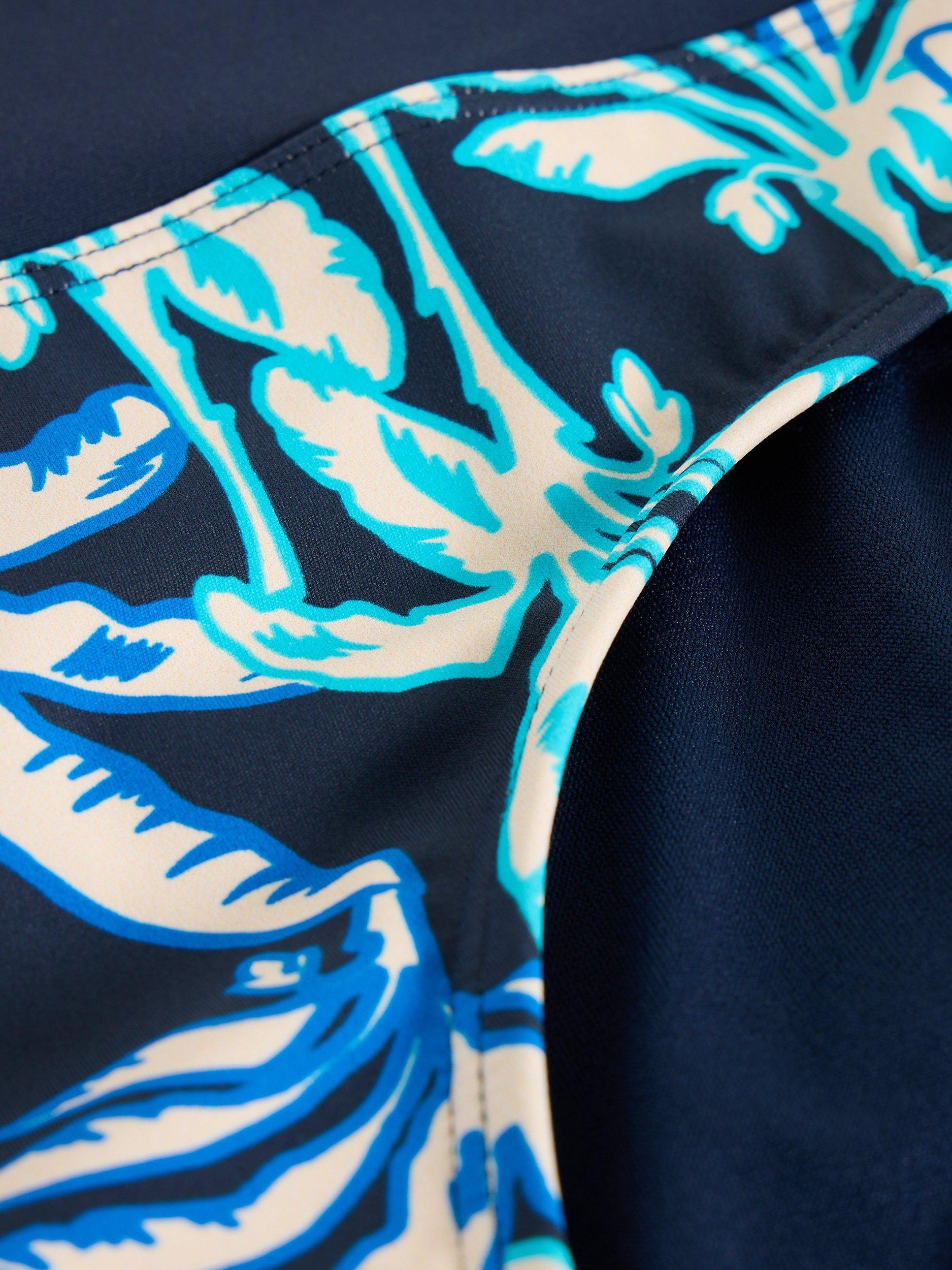 Product image 6 of 6, which shows White Stuff Valley Bikini Bottoms, Navy/Multi, 6