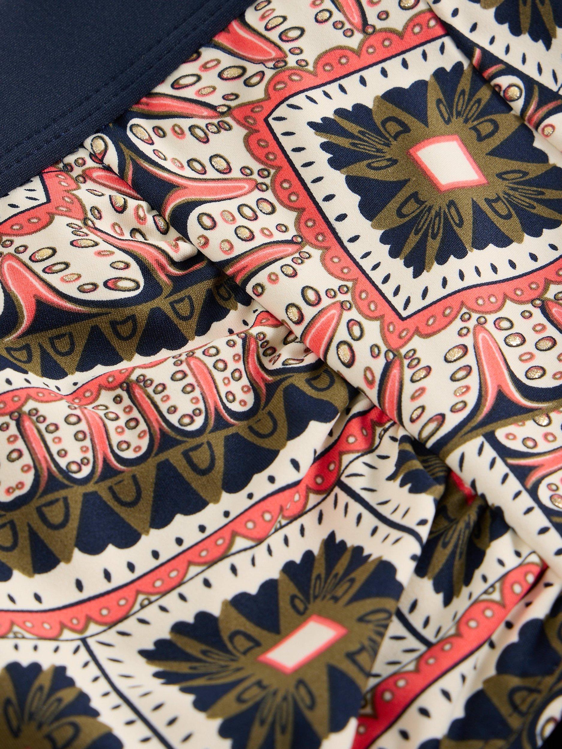 Product image 6 of 6, which shows White Stuff Verity High Waisted Bikini Bottoms, Multi, 6