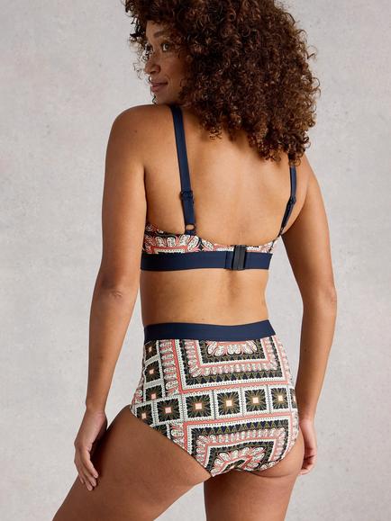 White Stuff Verity Bikini Top, Multi - view 2, Multi