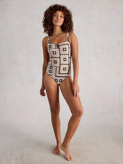 White Stuff Gabrielle Swimsuit, Multi, Multi