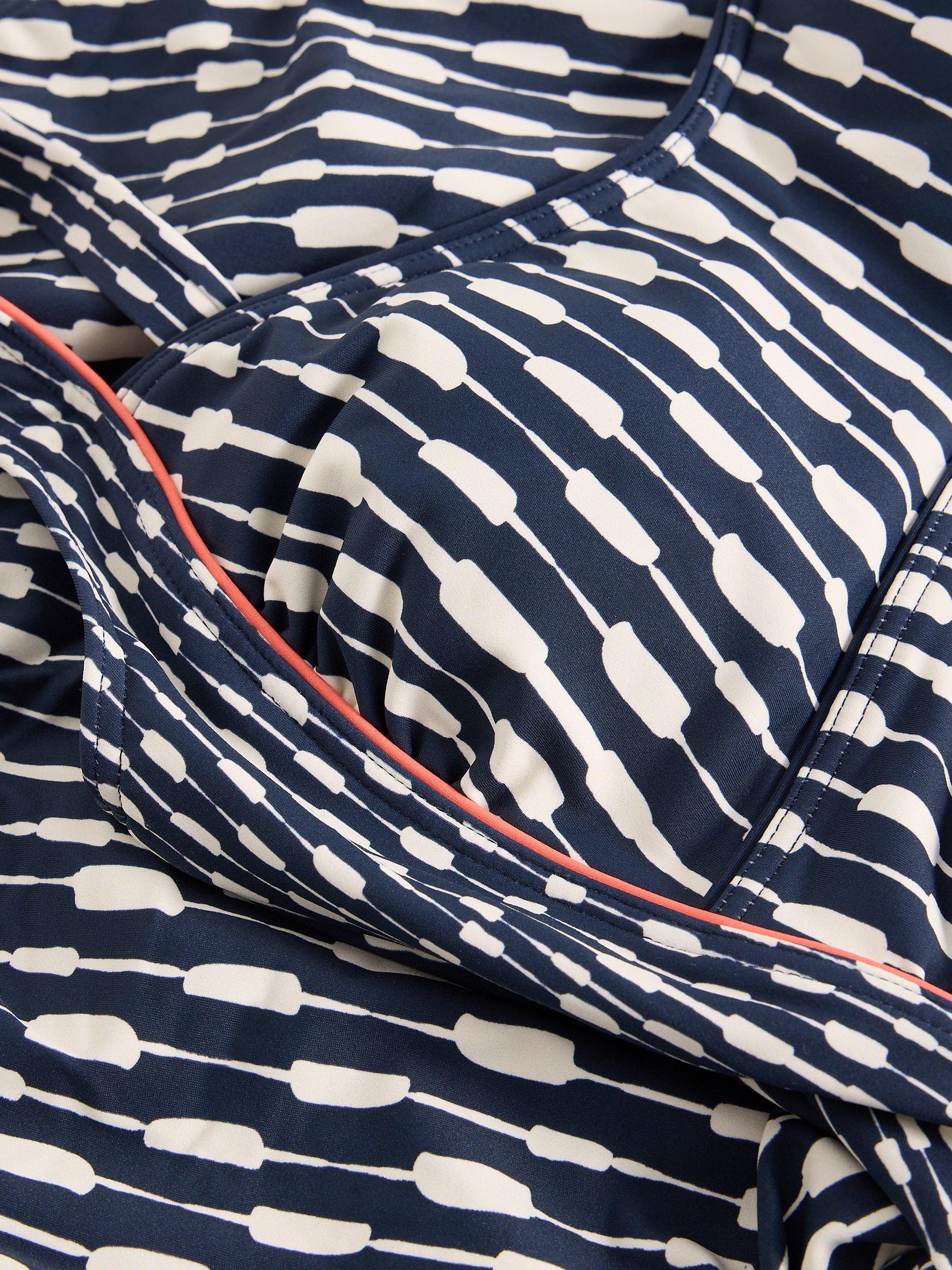 Product image 6 of 6, which shows White Stuff Splash Swimsuit, Navy/Multi, 6