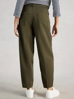 White Stuff Aubrey Barrel Leg Trousers, Khaki - view 2, Khaki