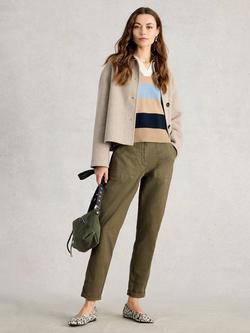 White Stuff Twister Chino Trousers, Khaki