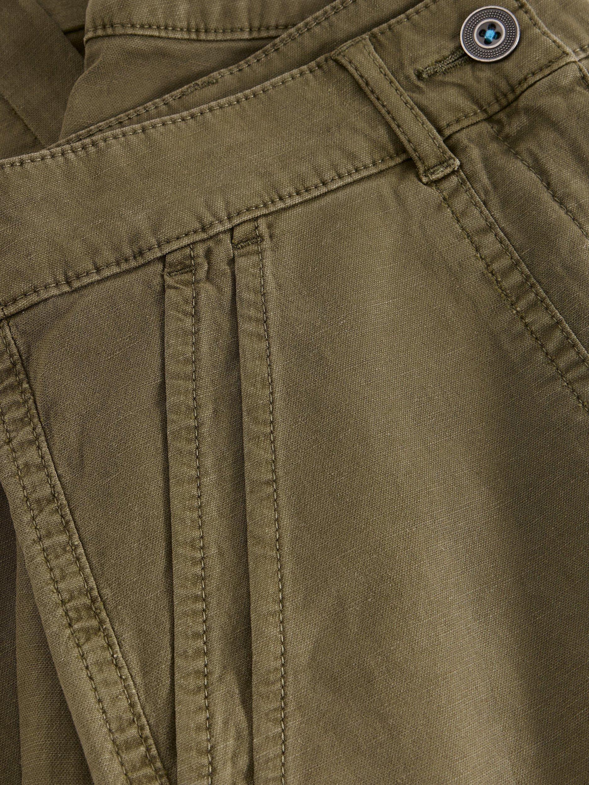 Product image 6 of 6, which shows White Stuff Twister Chino Trousers, Khaki, 6S
