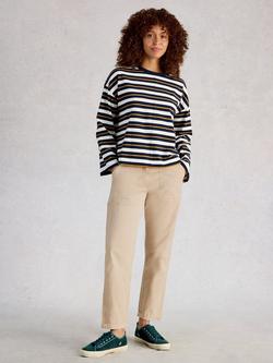 White Stuff Twister Chino Trousers, Natural