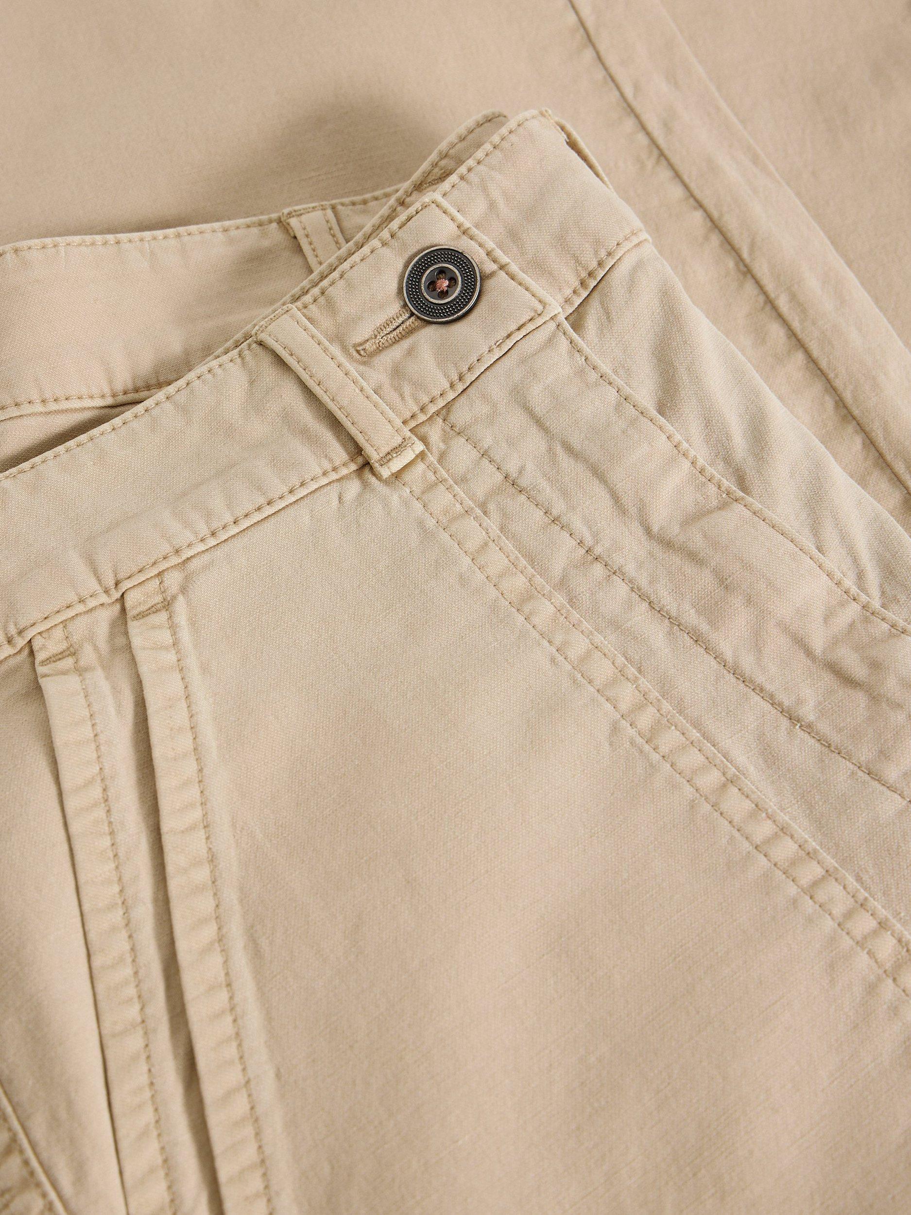 Product image 6 of 6, which shows White Stuff Twister Chino Trousers, Natural, 6S