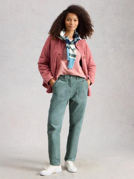 White Stuff Twister Corduroy Trousers - view 2, Teal