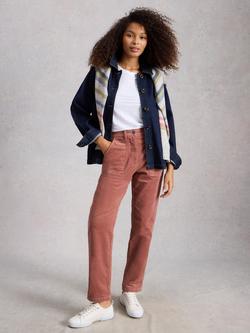 White Stuff Twister Corduroy Trousers, Mid Pink