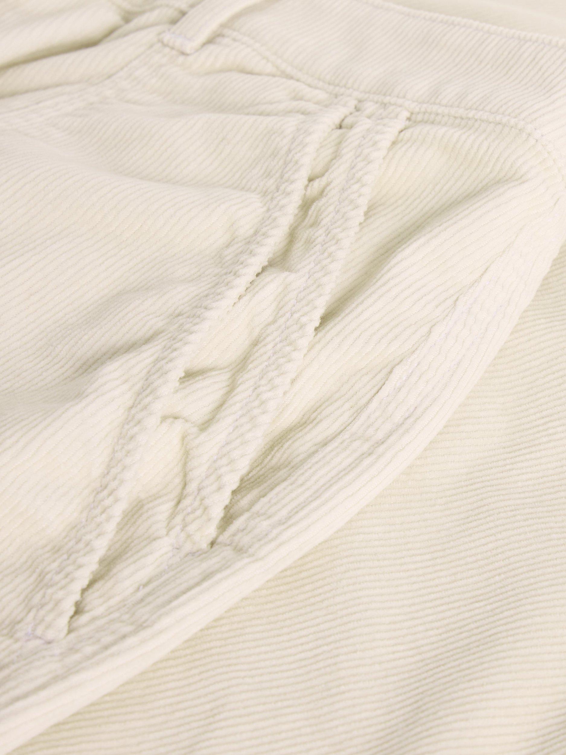 Product image 2 of 2, which shows White Stuff Twister Corduroy Trousers, White, 6S