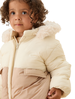 MORI Kids' Padded Coat, Sesame, Sesame