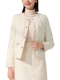 Bosideng Houndstooth Goose Down Jacket, Birch White