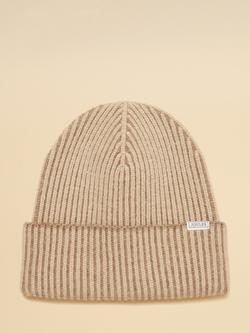 Joules Plaited Beanie Hat, Oatmeal, Oatmeal