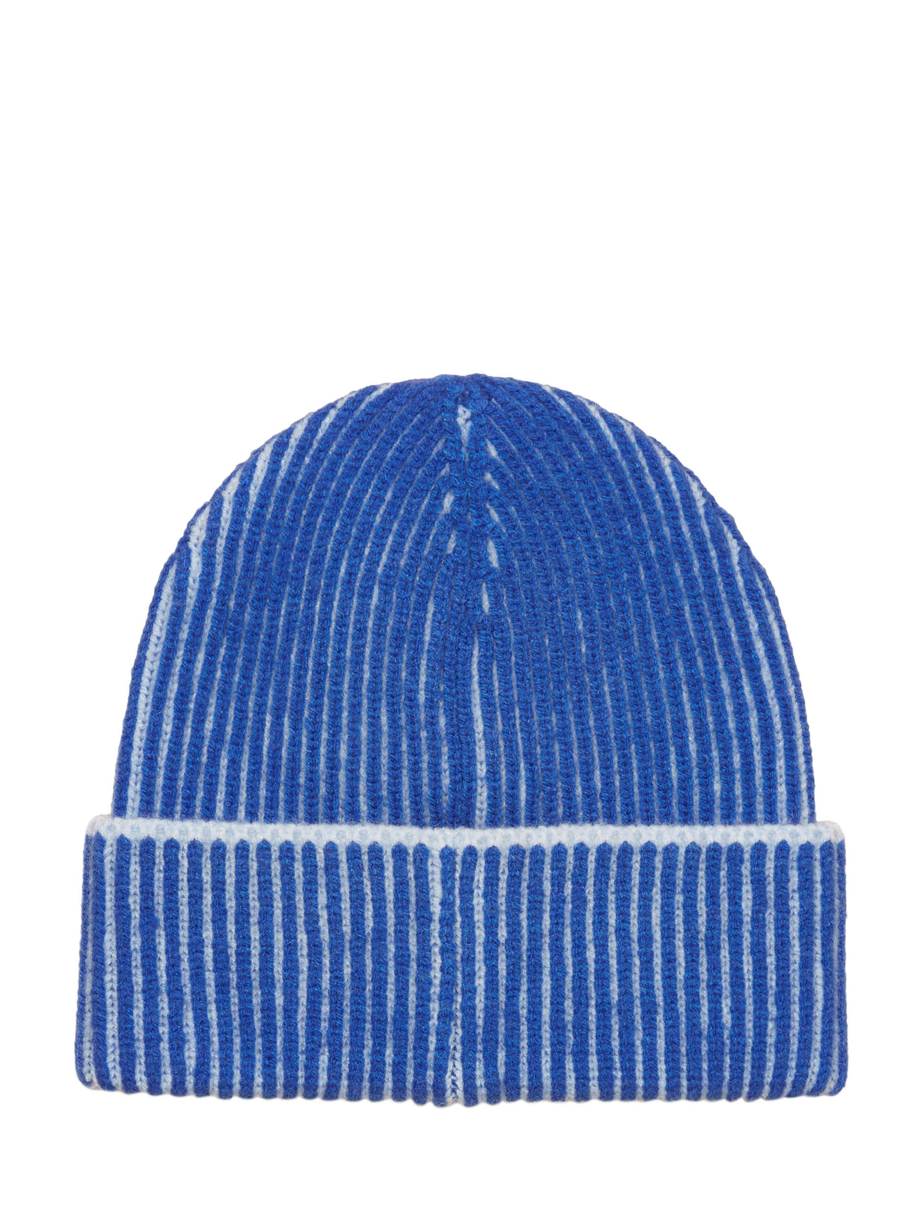 Product image 2 of 6, which shows Joules Plaited Beanie Hat, Blue, One Size