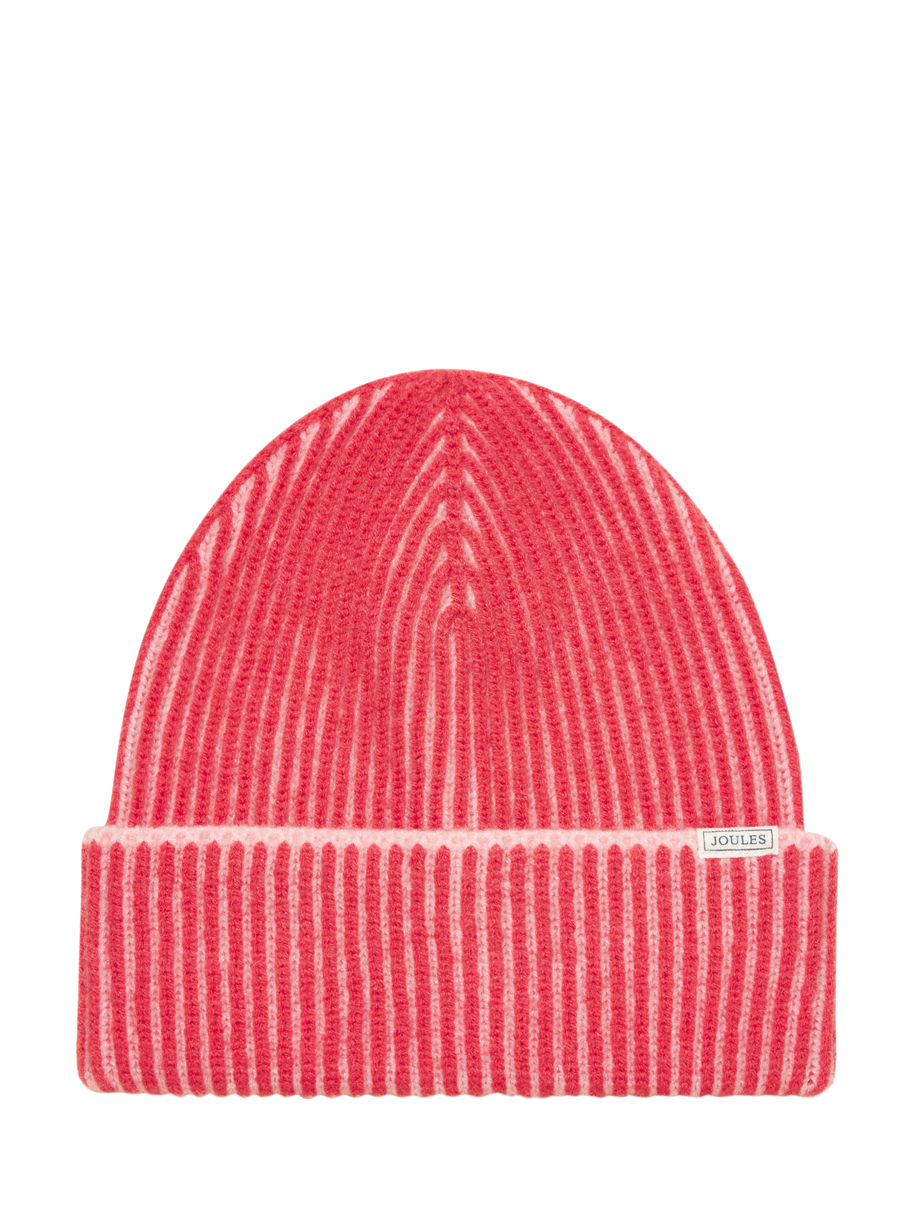 Product image 1 of 7, which shows Joules Plaited Beanie Hat, Pink, One Size