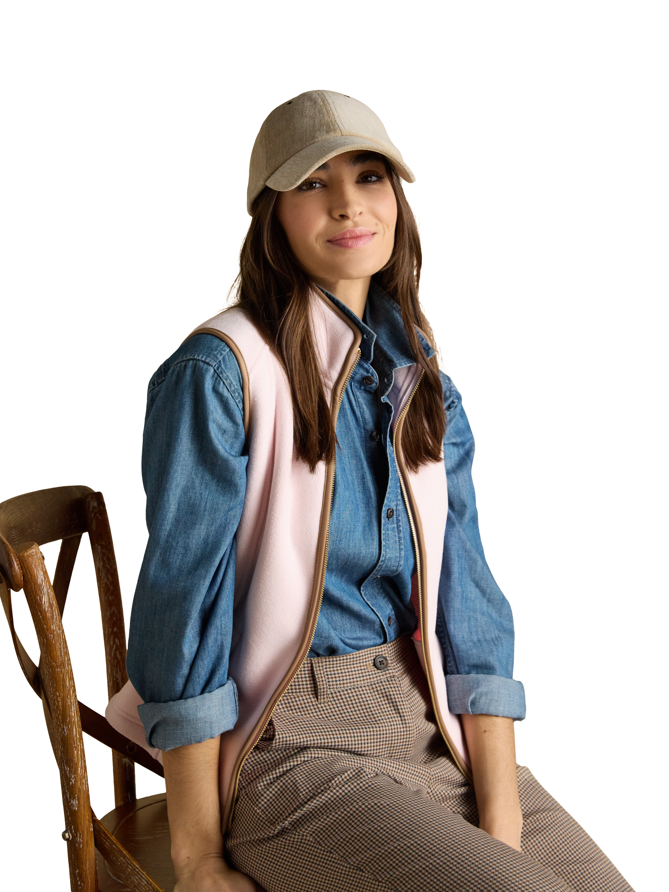 Product image 3 of 9, which shows Joules Perry Chenille Baseball Cap, Oatmeal, One Size