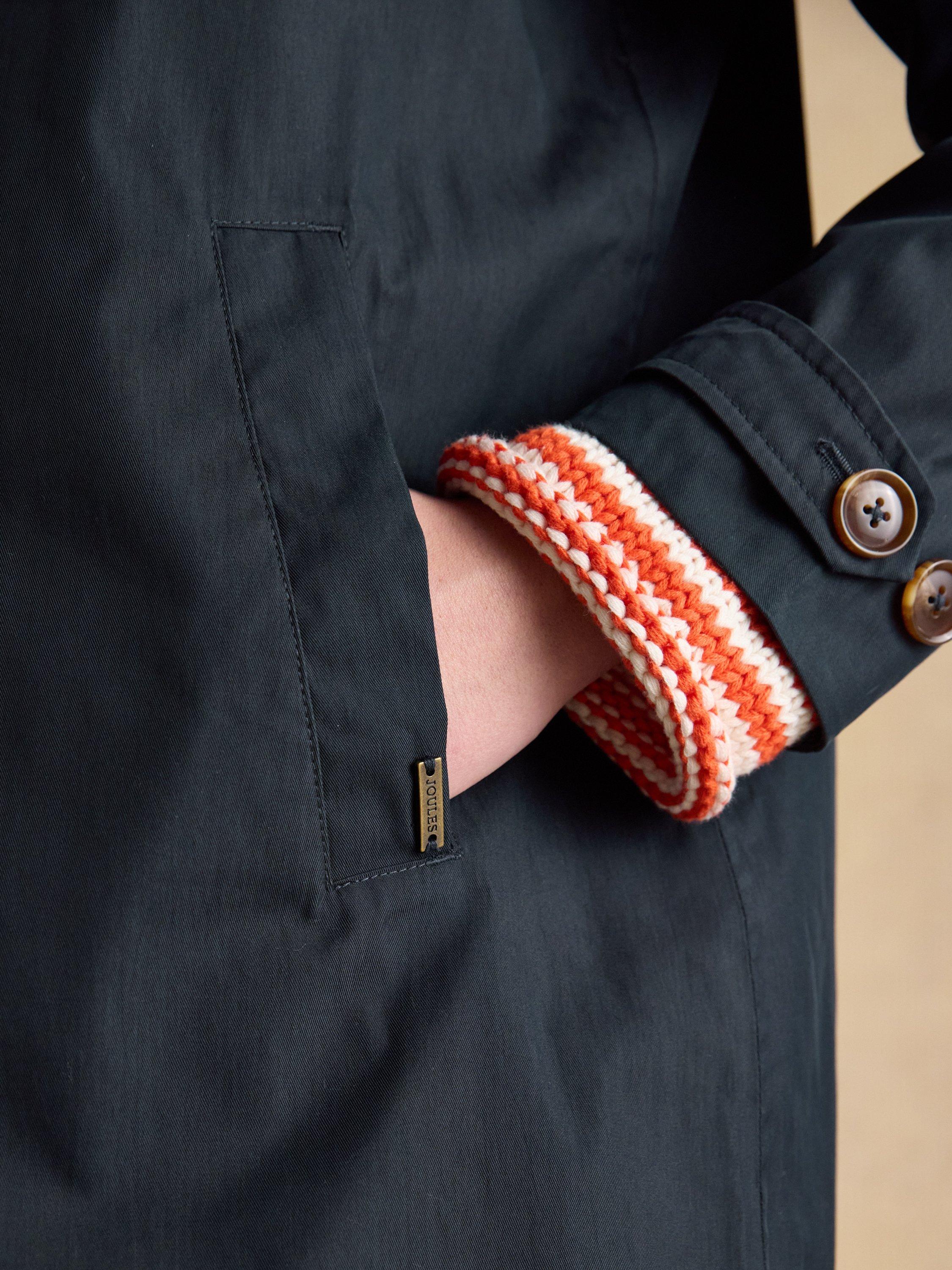 Product image 8 of 9, which shows Joules Rainmorel Waterproof Raincoat, Navy, 6