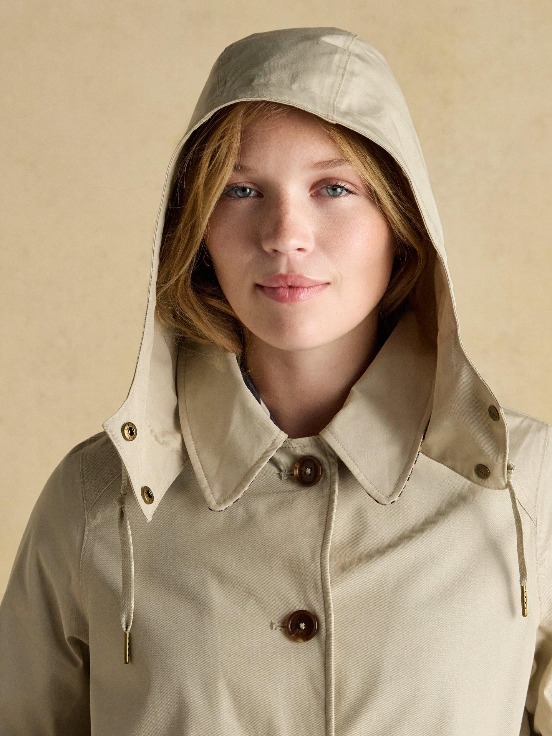 Product image 7 of 10, which shows Joules Rainmorel Waterproof Raincoat, Neutral, 6