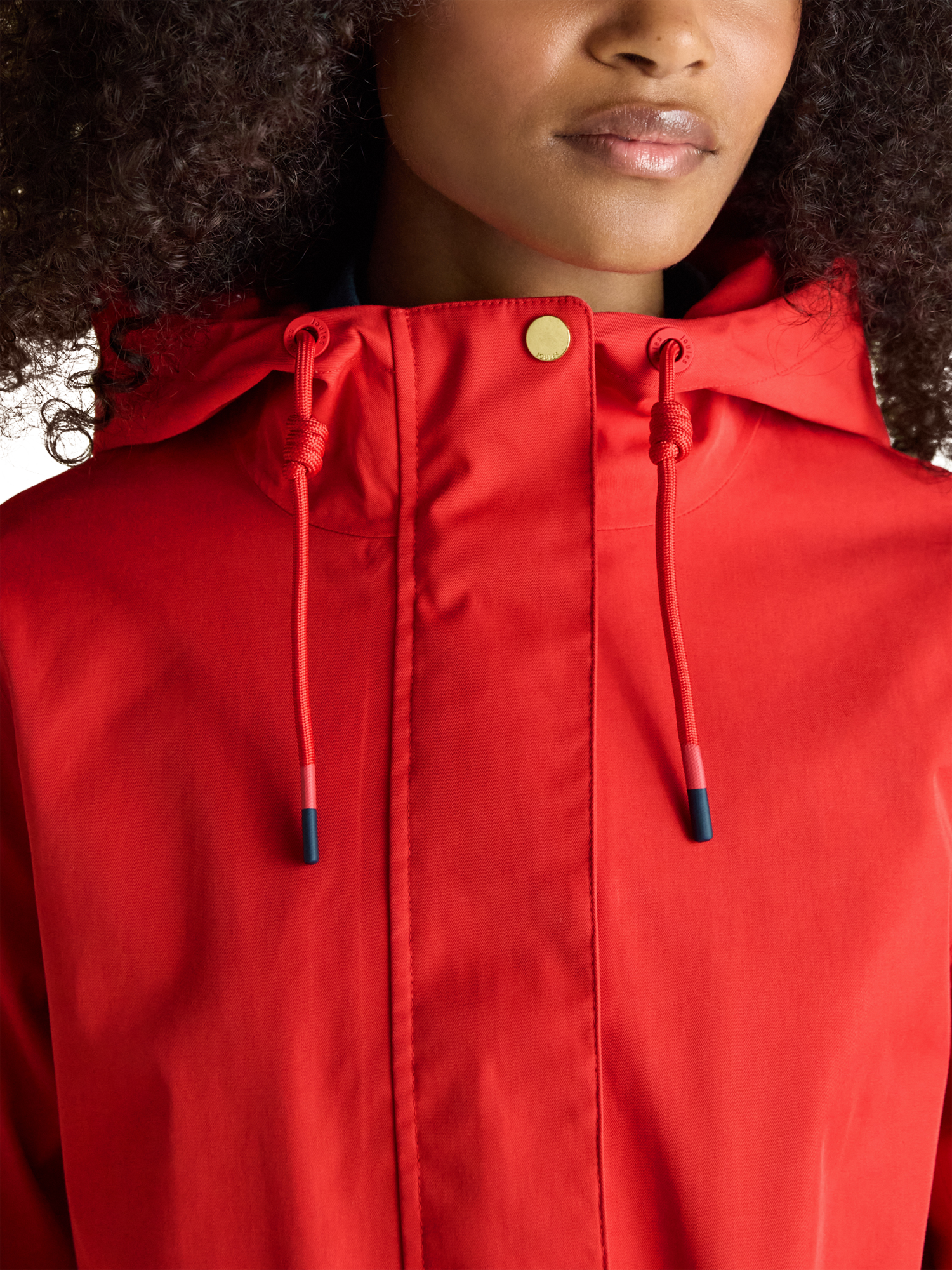 Product image 5 of 10, which shows Joules Portwell Waterproof Raincoat, Red, 6