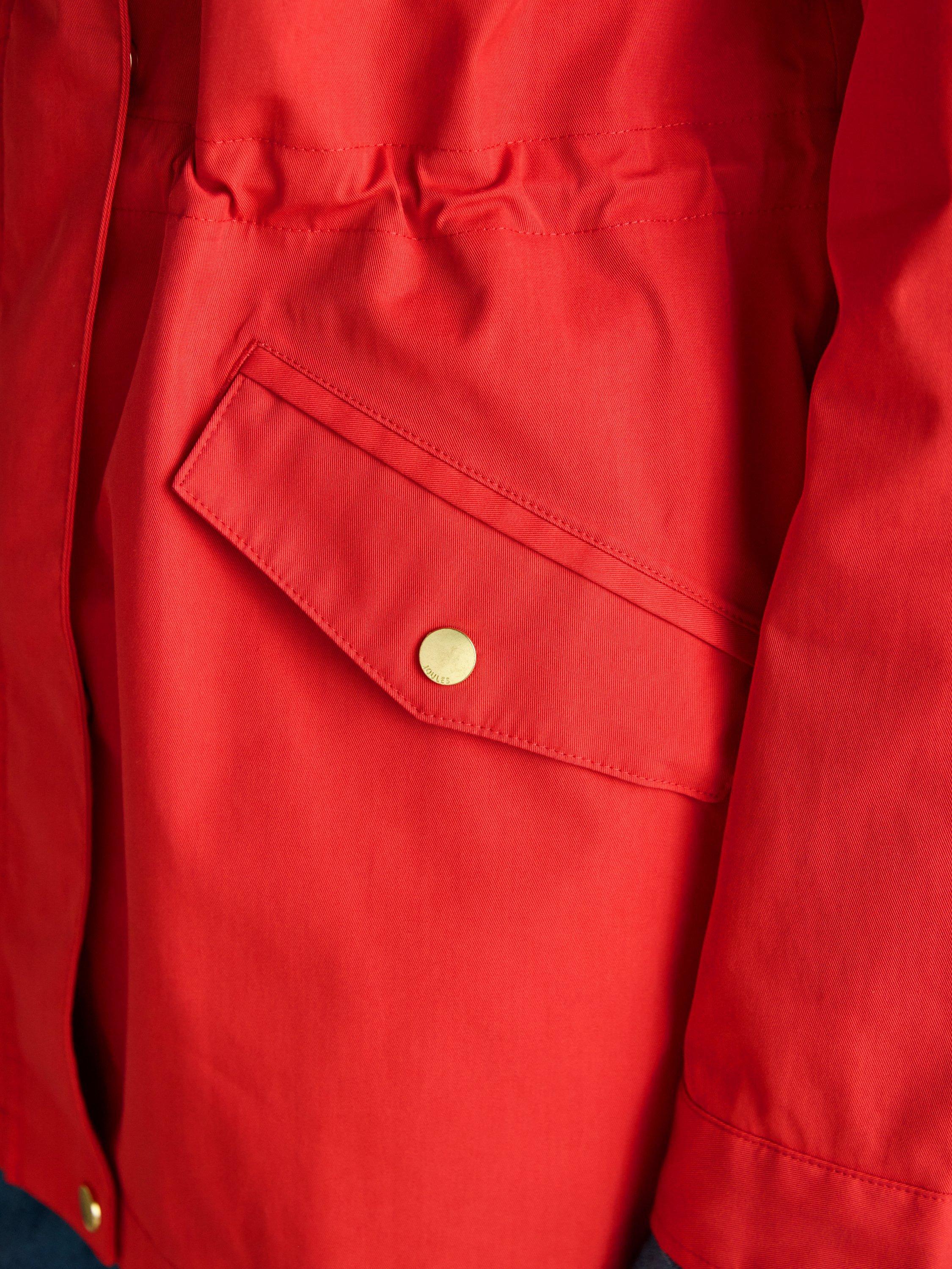 Product image 8 of 10, which shows Joules Portwell Waterproof Raincoat, Red, 6