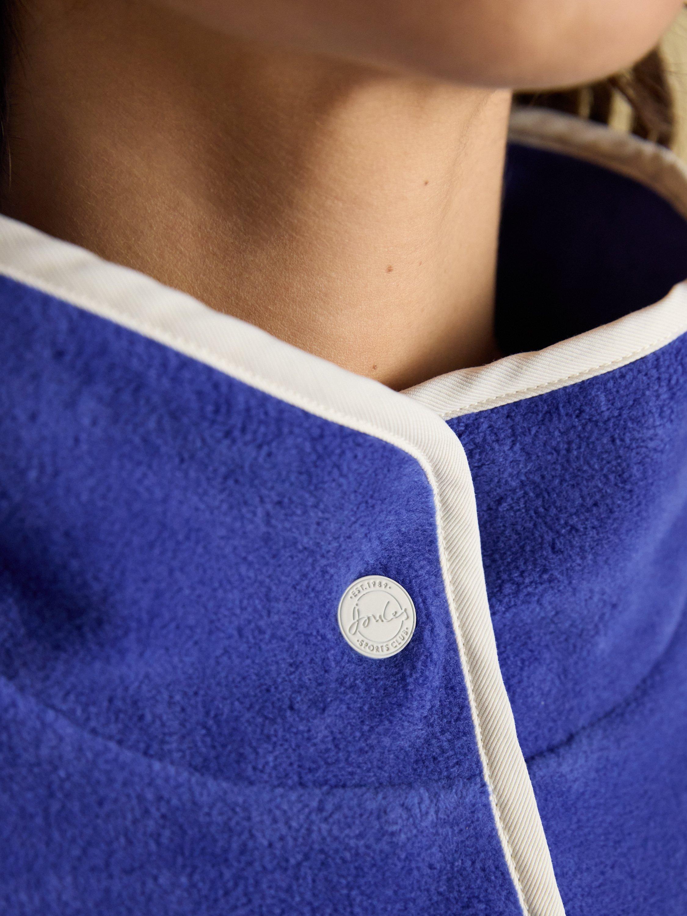 Product image 3 of 7, which shows Joules Lulworth Funnel Neck Fleece, Blue, 6