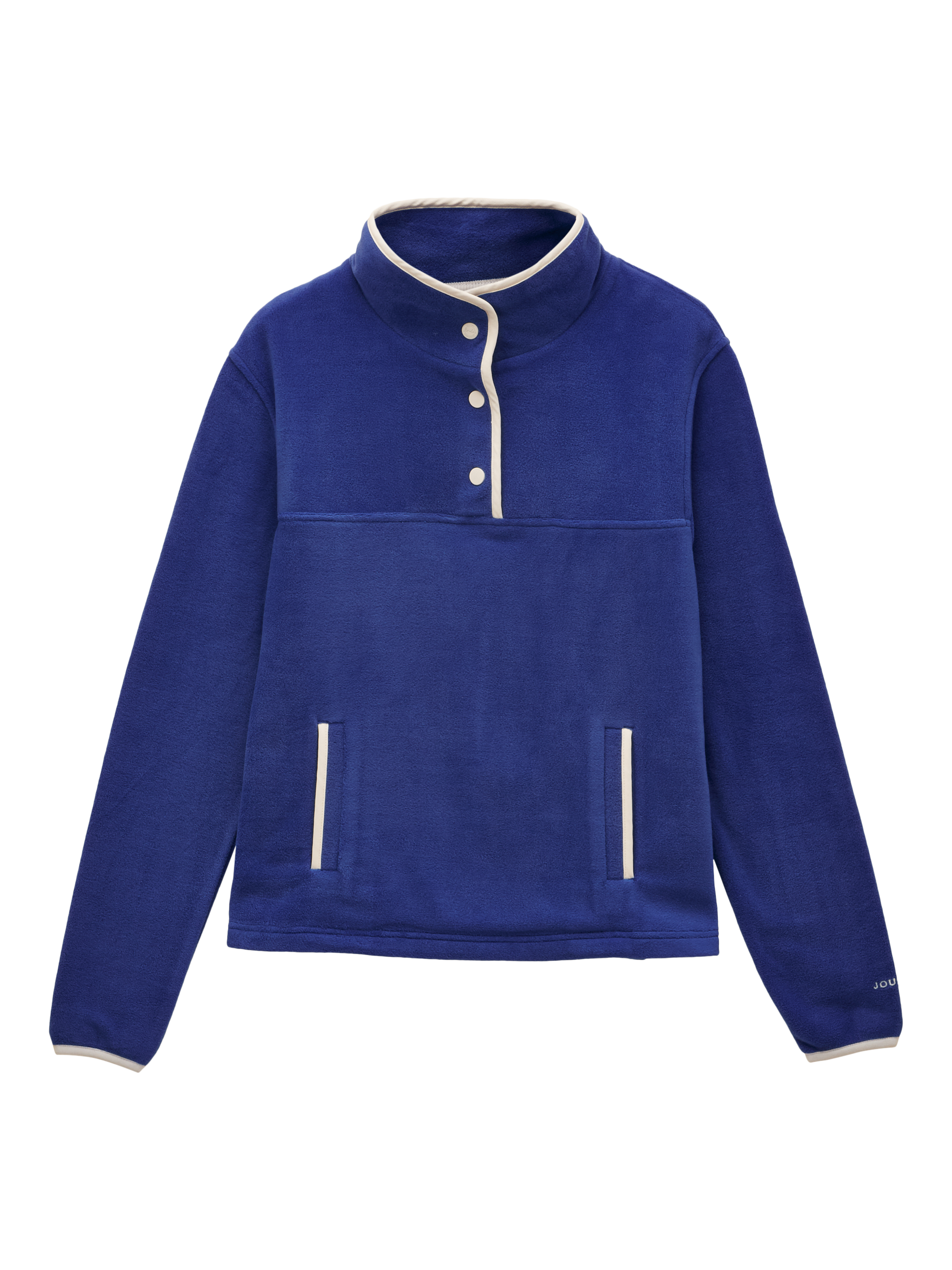 Product image 7 of 7, which shows Joules Lulworth Funnel Neck Fleece, Blue, 6