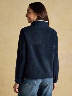 Joules Lulworth Funnel Neck Fleece, Navy - view 2, Navy