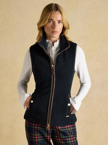Joules Heritage Fleece Gilet, Navy, Navy
