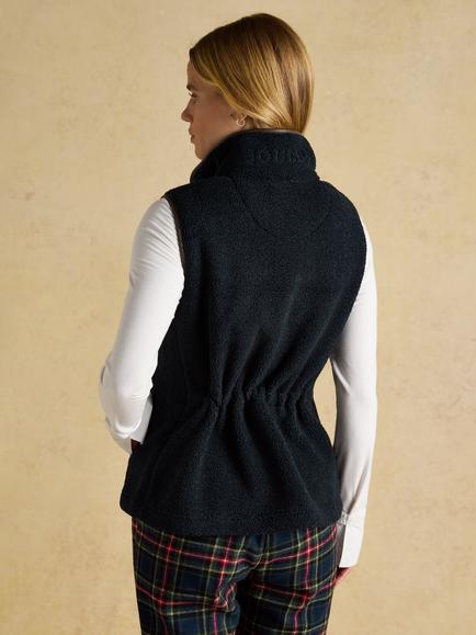 Joules Heritage Fleece Gilet, Navy - view 2, Navy