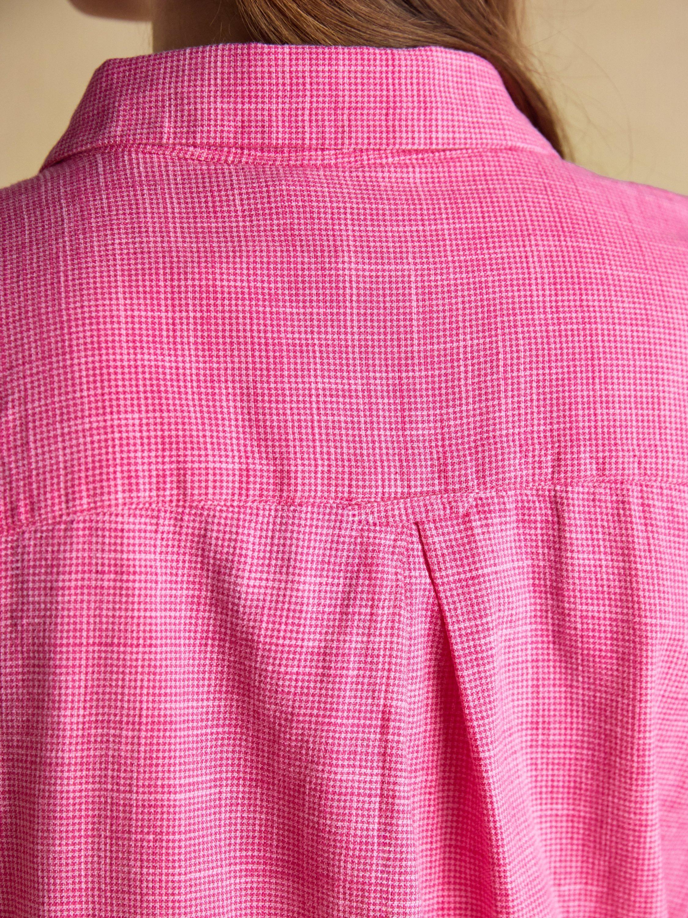 Product image 7 of 8, which shows Joules Ida Relaxed Fit Shirt, Pink, 6