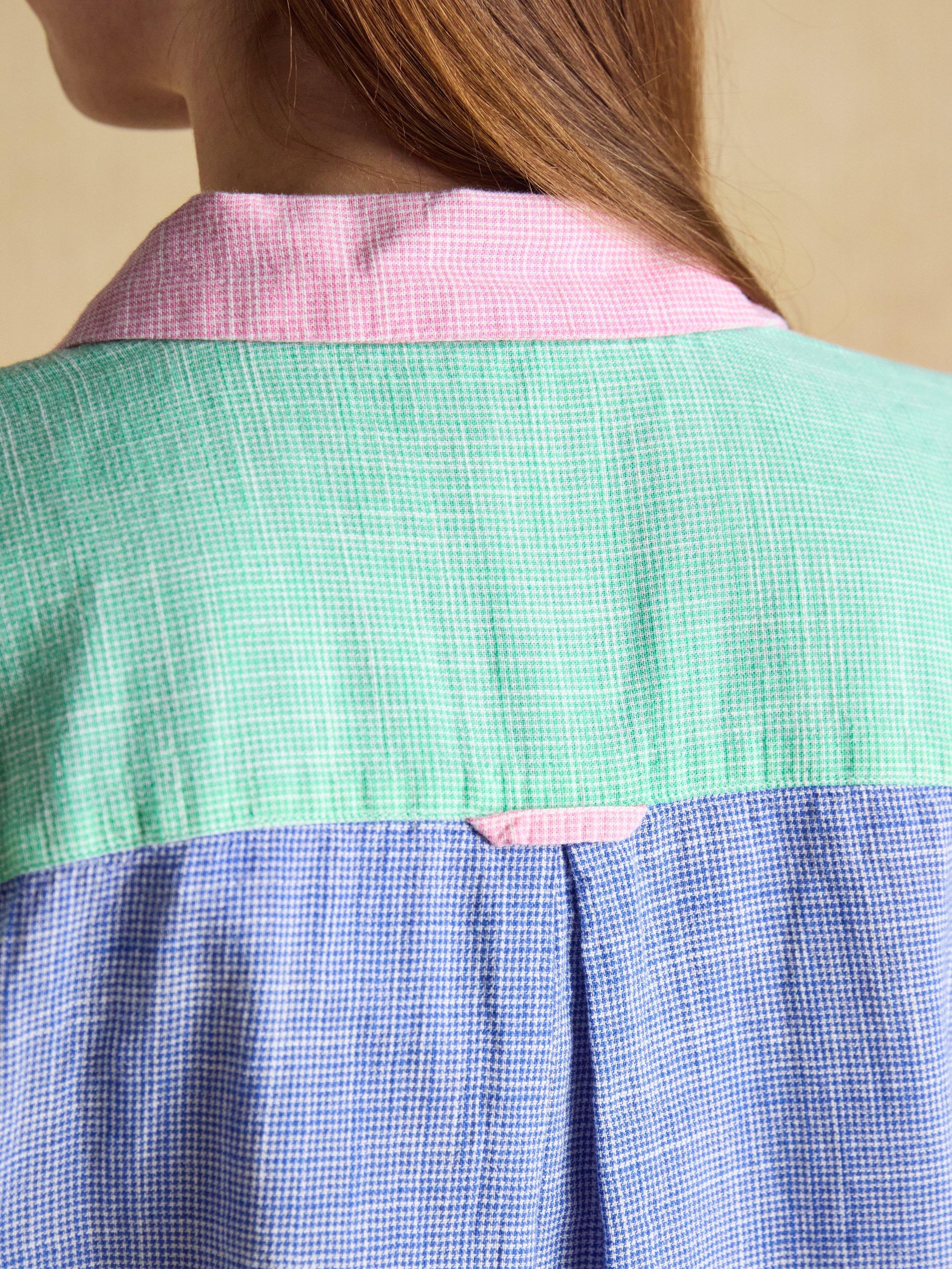 Product image 7 of 8, which shows Joules Ida Hotchpotch Relaxed Fit Shirt, Multi, 6