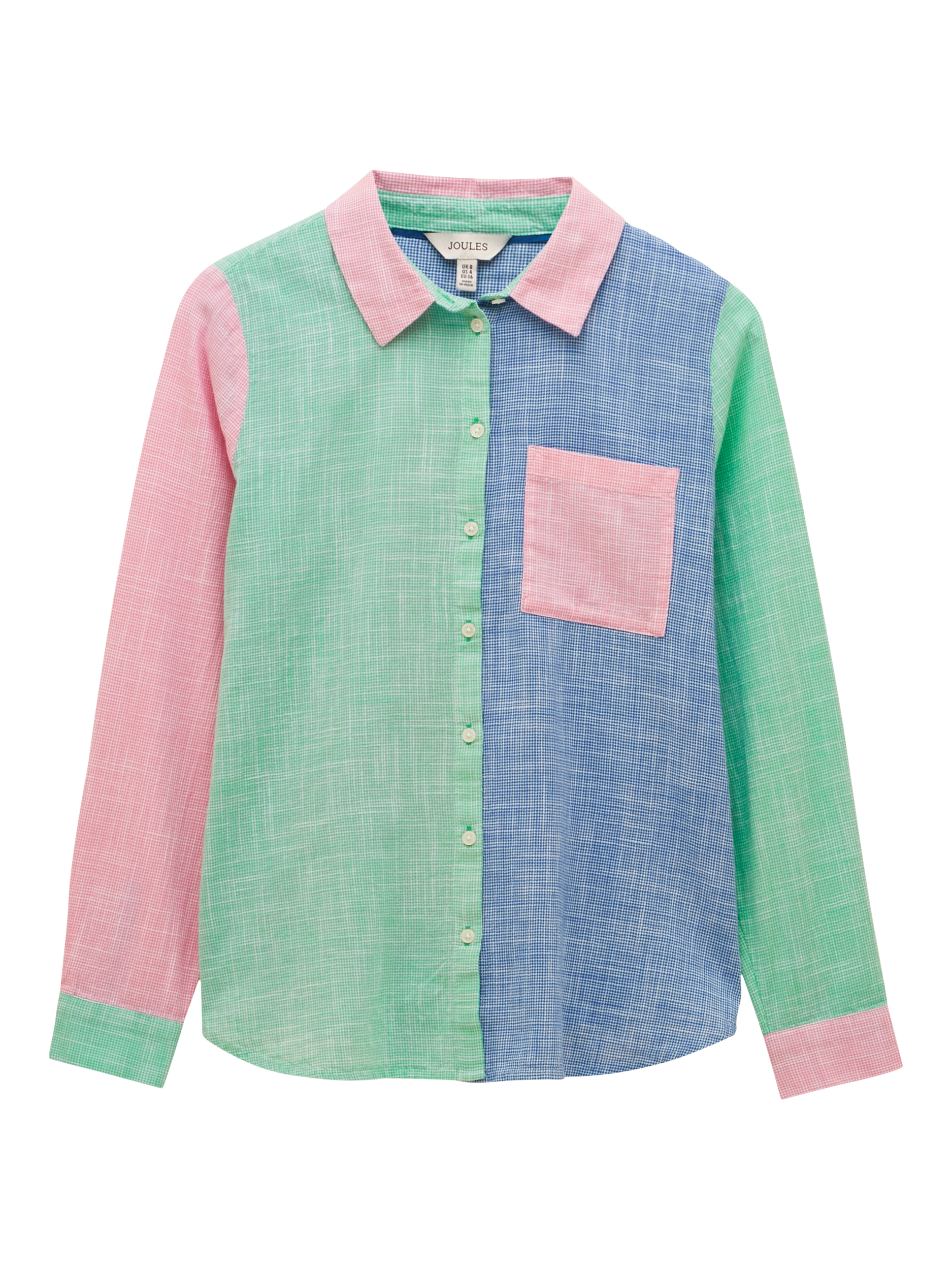 Product image 8 of 8, which shows Joules Ida Hotchpotch Relaxed Fit Shirt, Multi, 6