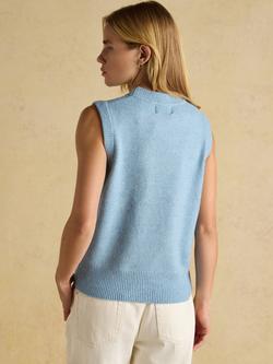 Joules Holly Knitted Tank Top - view 2, Blue