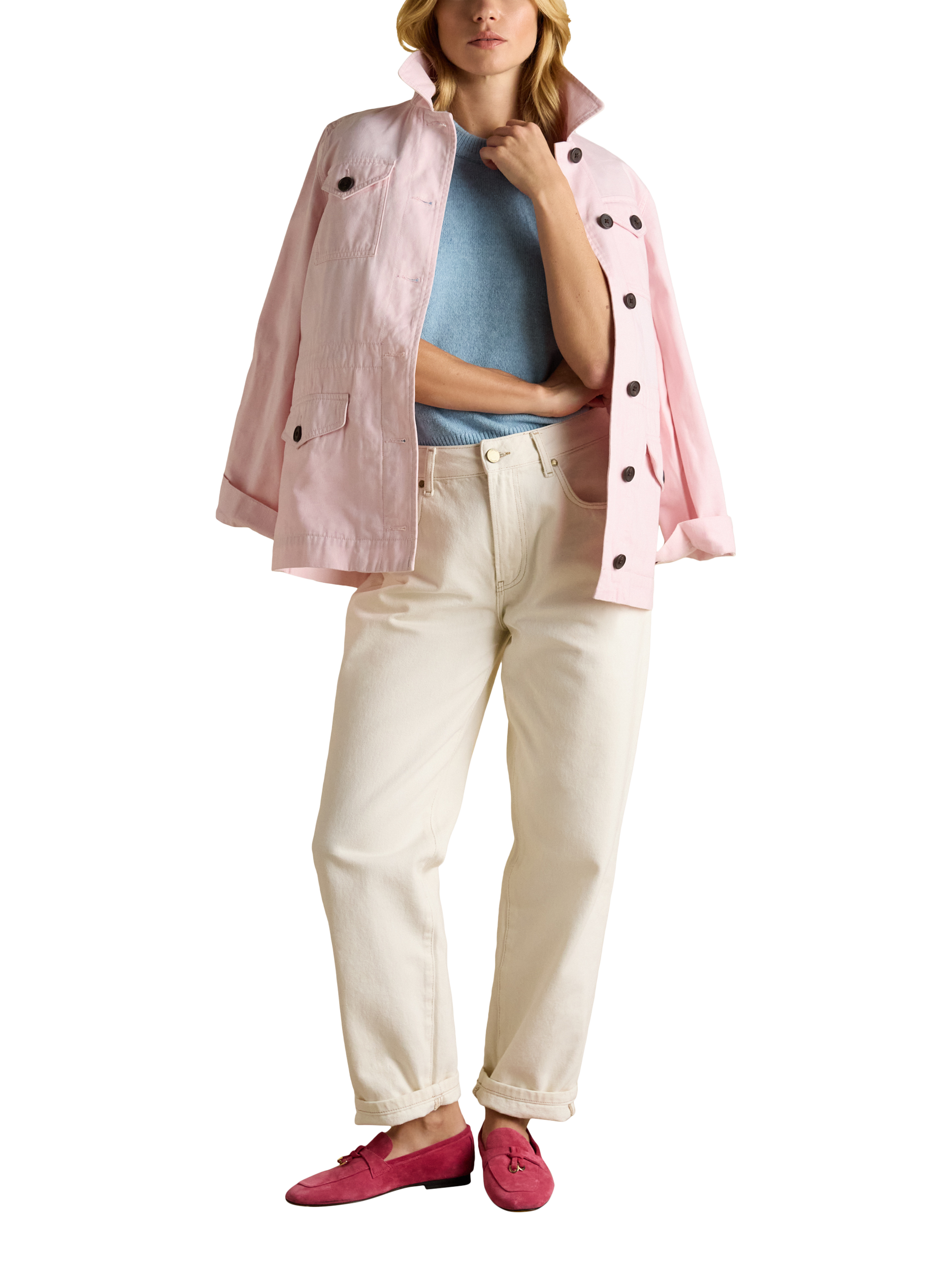 Product image 3 of 6, which shows Joules Holly Knitted Tank Top, Blue, XS