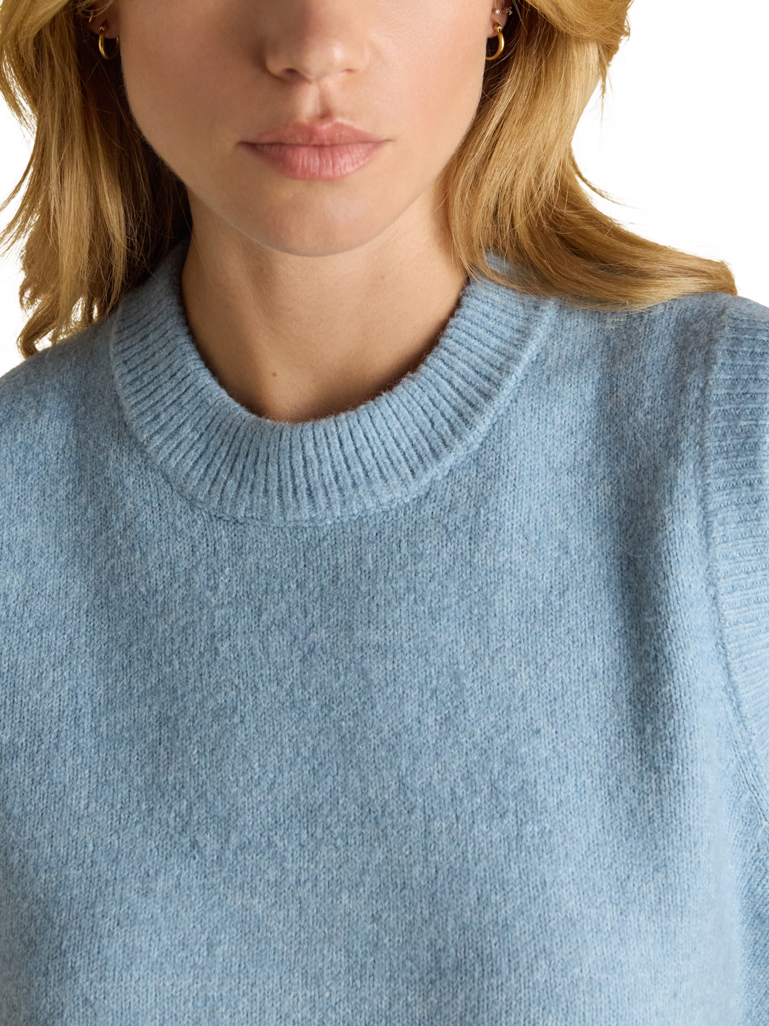 Product image 4 of 6, which shows Joules Holly Knitted Tank Top, Blue, XS