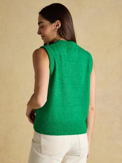 Joules Holly Knitted Tank Top - view 2, Green