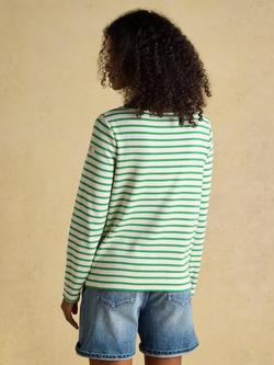 Joules Harbour Breton Stripe Top - view 2, Green