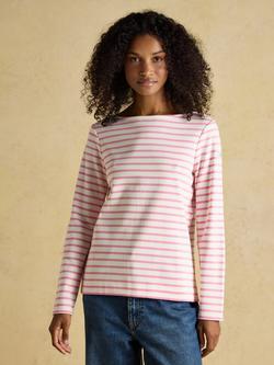 Joules Harbour Breton Stripe Top, Pink