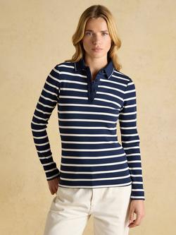 Joules Fairfield Stripe Polo Shirt, Navy, Navy