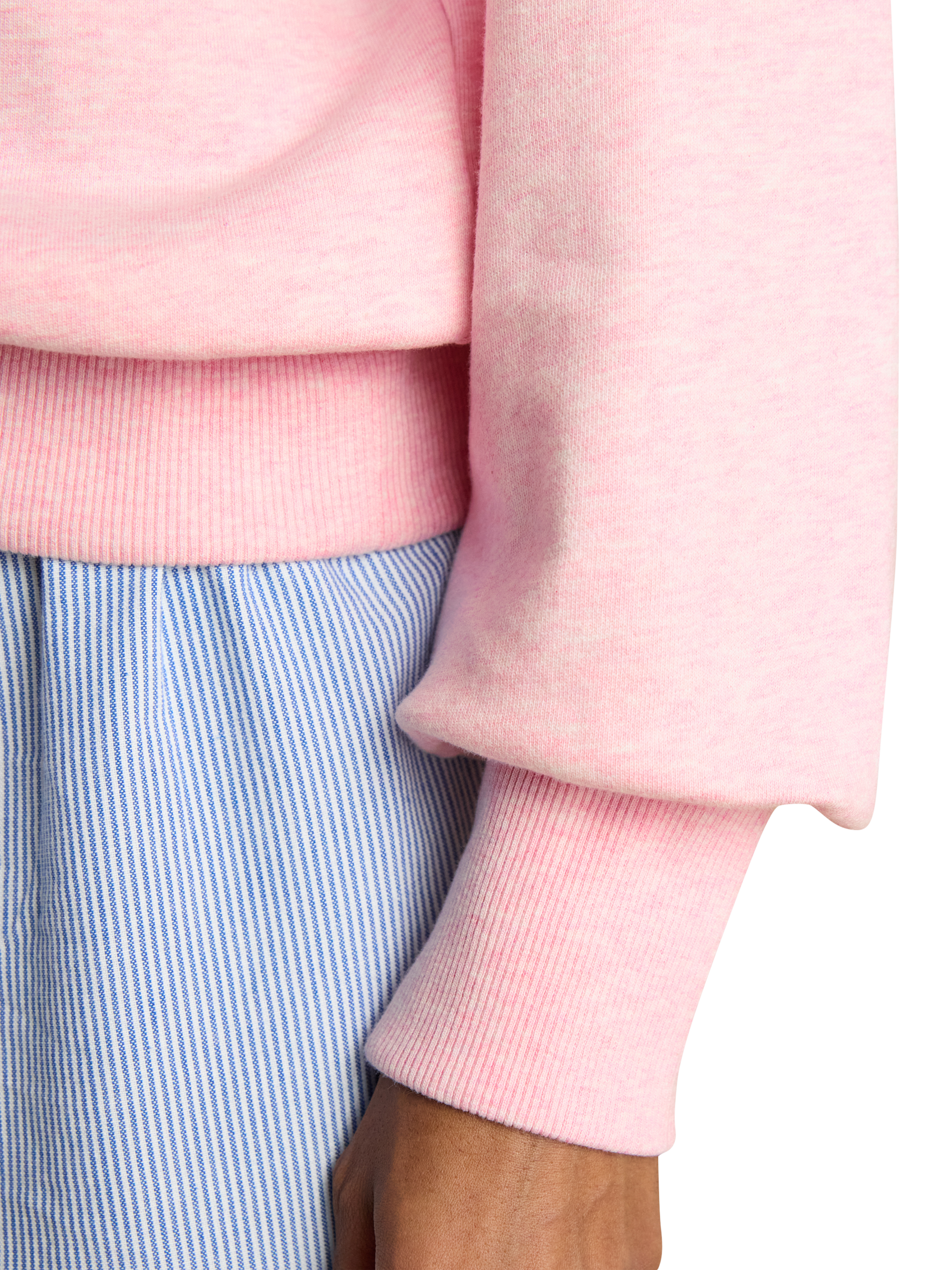 Product image 3 of 10, which shows Joules Racquet Quarter Zip Sweatshirt, Pink, 6