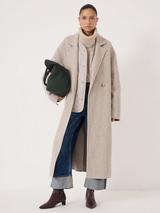 HUSH Mili Wool Double Faced Checked Coat