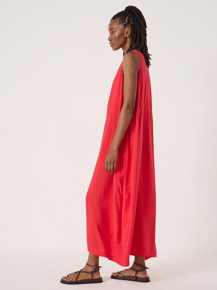 HUSH Liddie Air Flow Barrel Tank Dress - view 2, True Red