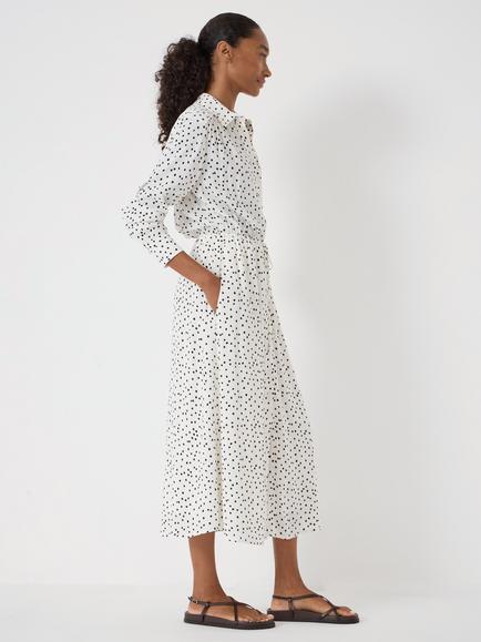 HUSH Rosey Dress, White/Black - view 2, White/Black