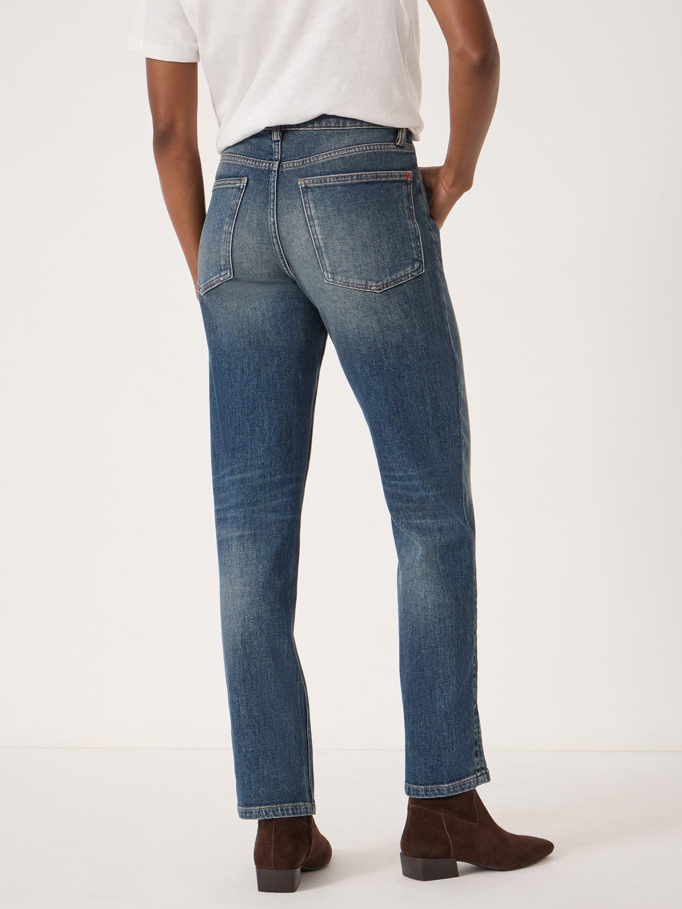 Product image 3 of 6, which shows HUSH Agnes 2.0 Turn Up Jeans, Blue, 10R