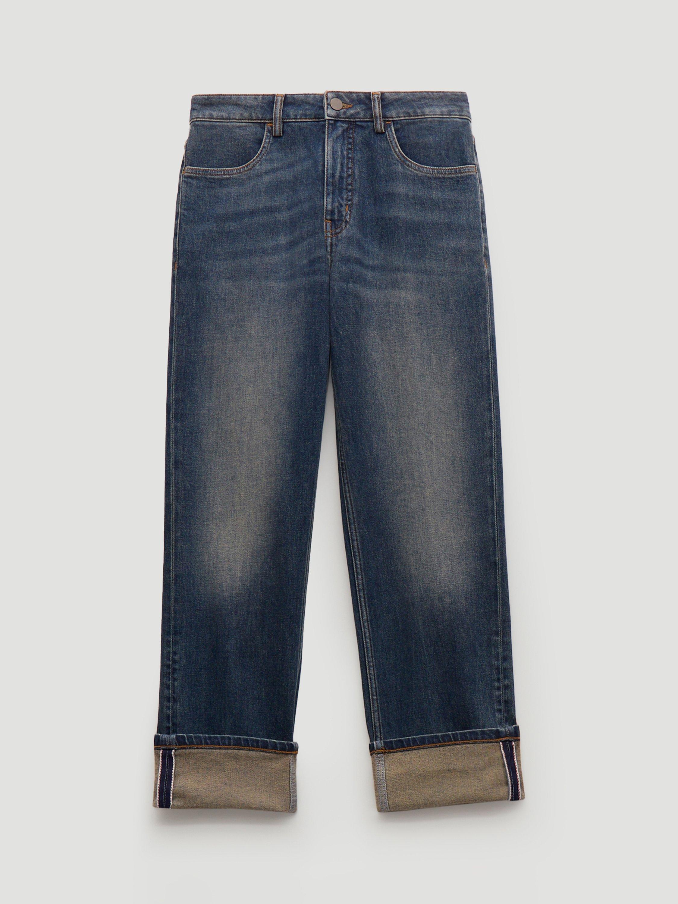 Product image 4 of 6, which shows HUSH Agnes 2.0 Turn Up Jeans, Blue, 10R