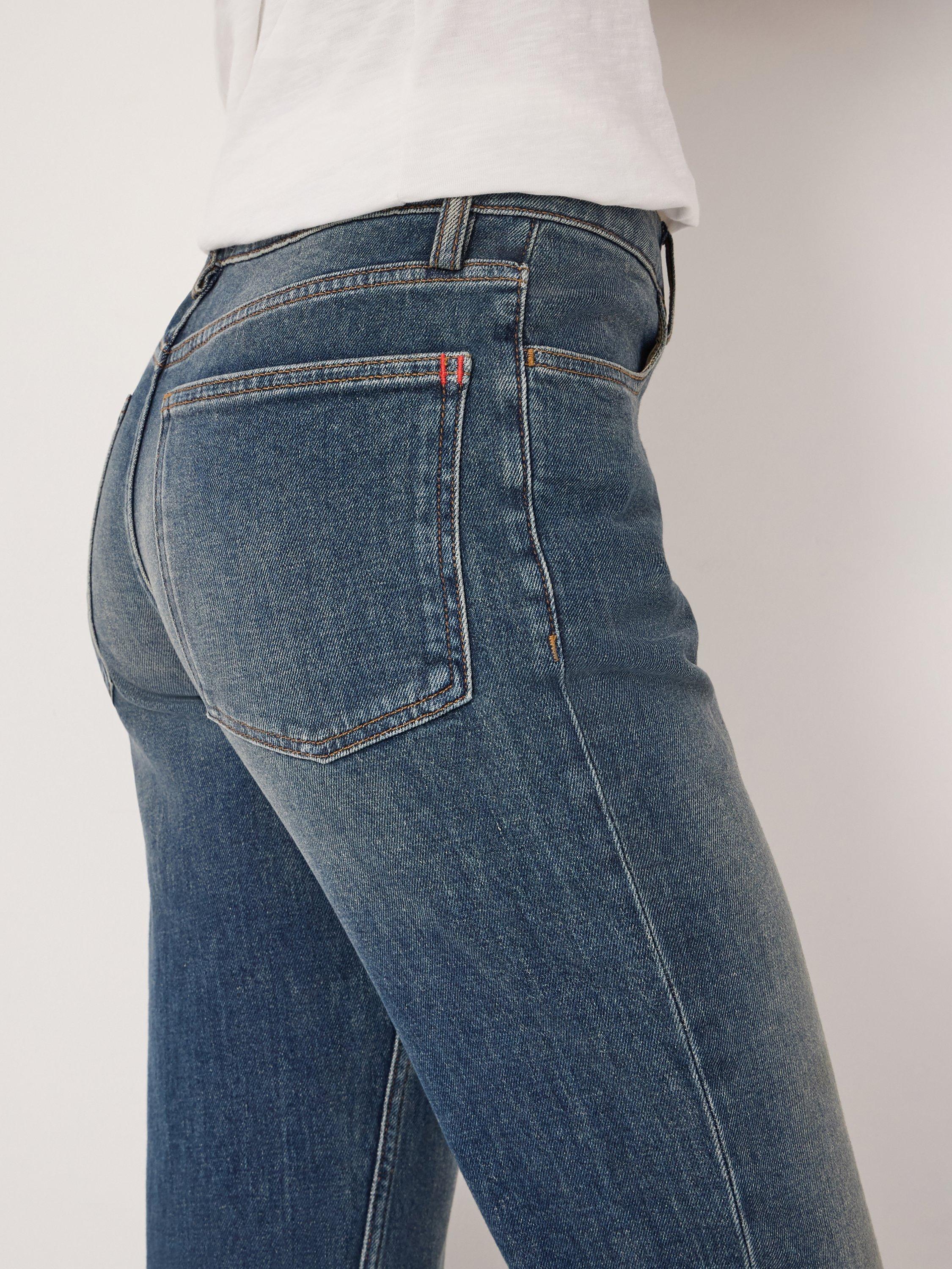 Product image 5 of 6, which shows HUSH Agnes 2.0 Turn Up Jeans, Blue, 10R