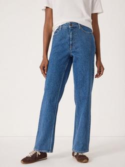 HUSH Ezri Column Leg Jeans, Mid Blue