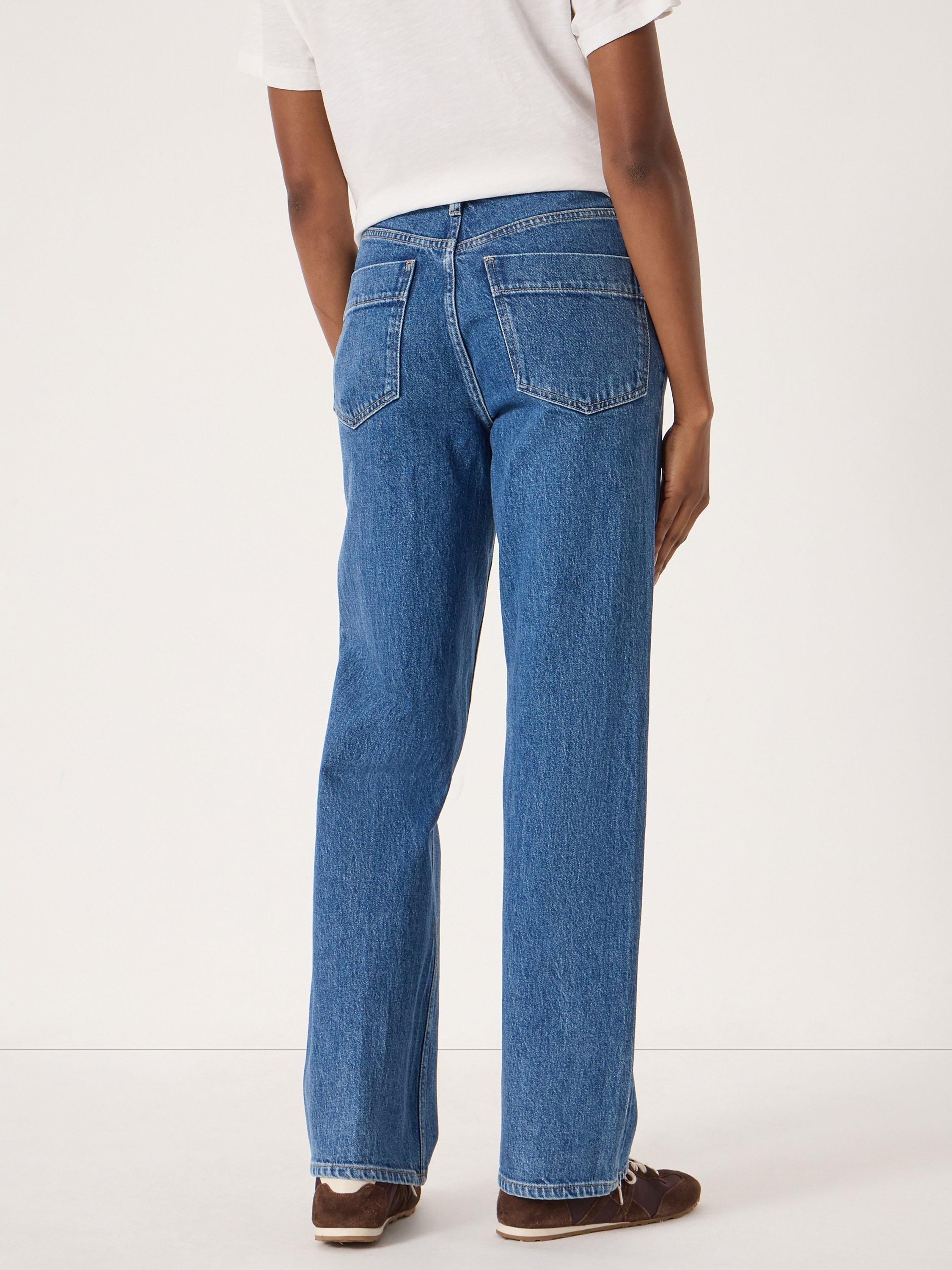 Product image 3 of 6, which shows HUSH Ezri Column Leg Jeans, Mid Blue, 10