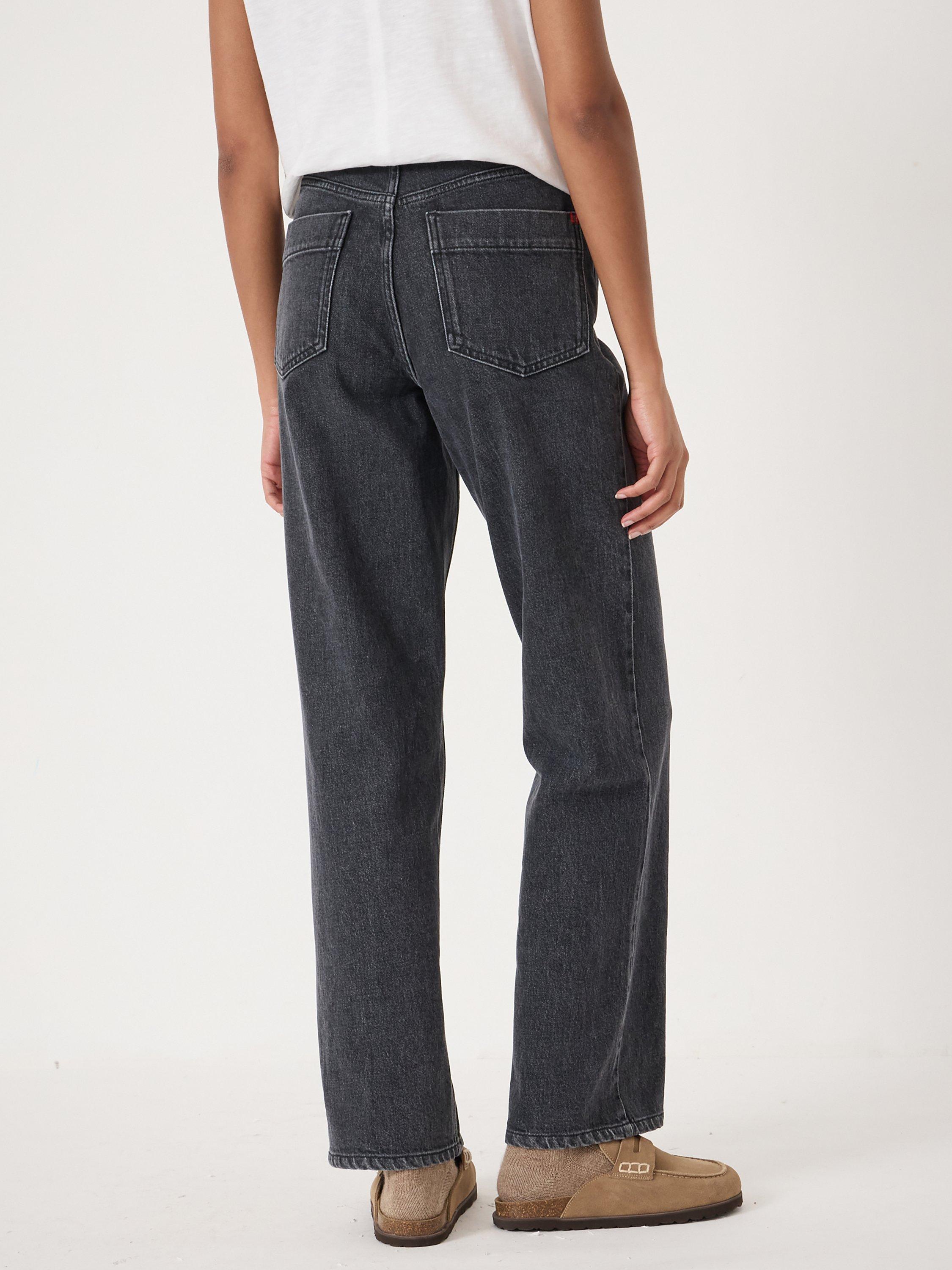 Product image 3 of 6, which shows HUSH Ezri Column Leg Jeans, Washed Black, 10